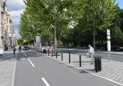 Vizualizace Klatovské třídy u náměstí Míru.