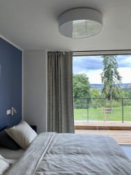 Pokoj pro rodiče s výhledem na Brno