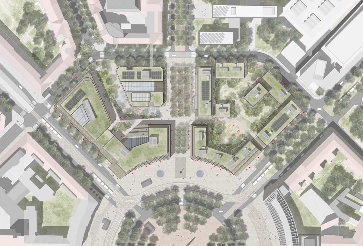 Finalista 5: Cityförster + Studio Perspektiv. Chytrá mix funkcí a nová energie pro Dejvice