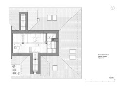 Půdní byt v kolonii Svoboda - Půdorys půda