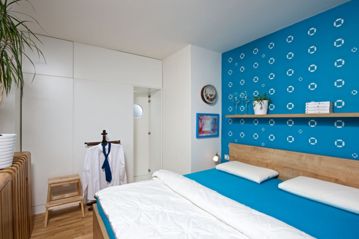 Mooza architecture, Byt na modré vlně – foto