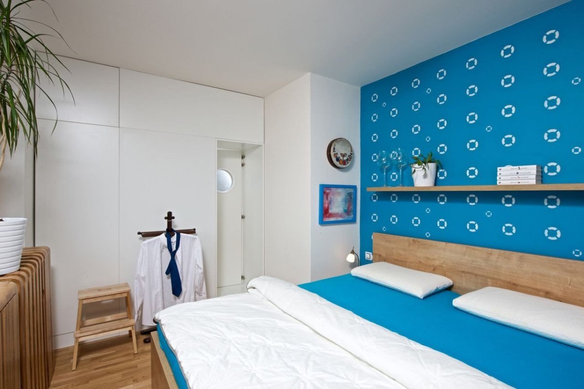 Mooza architecture, Byt na modré vlně – foto