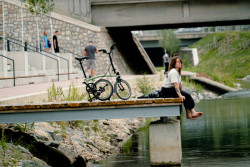 Brno na skládacím kole Brompton