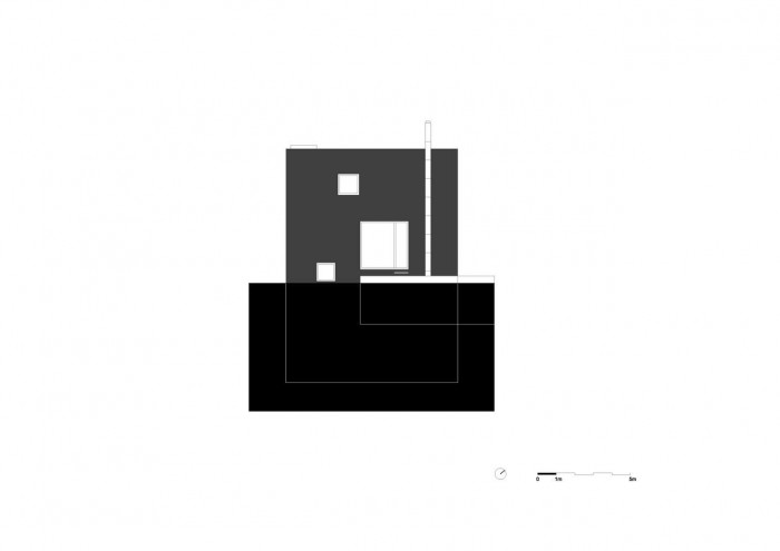 plusminusarchitects, Rodinný dom Dlhé Diely, Bratislava, pohled SZ – foto