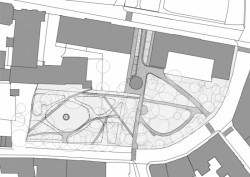 Revitalizace Vrchlického sadů v Klatovech, CHVOJKA / architekt, situace stav