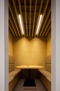 Interiér osmého podlaží Drnu od Studio acht a Vos Interieur