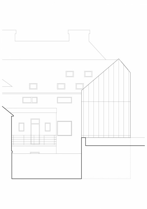 Přístavba kanceláře ve Vysokém Mýtě, Prokš Přikryl architekti / Martin Prokš, Marek Přikryl, pohled východní