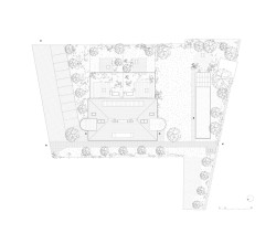 Situace (Rekonstrukce a přístavba k vile v Praze-Vinohradech, PAPUNDEKL ARCHITEKTI)