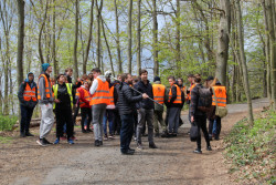 Foto z terénu - odborná praxe studentů SPŠ zeměměřické a geografického gymnázia v Praze