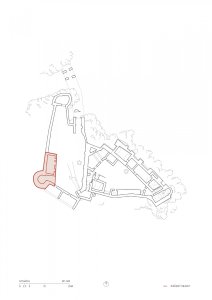 Hospodářská budova na hradě Uhrovec, Atelier ô / Martin Varga, Martin Kvitkovský, Pavol Pauliny, situace