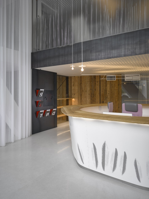 Kancelářské prostory a showroom developerské společnosti Satpo, Daniela Polubědovová