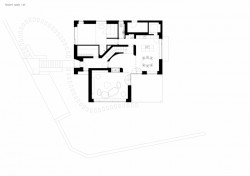 Přestavba rodinného domu Hrusice, ateliér SAD, půdorys návrh 1. NP