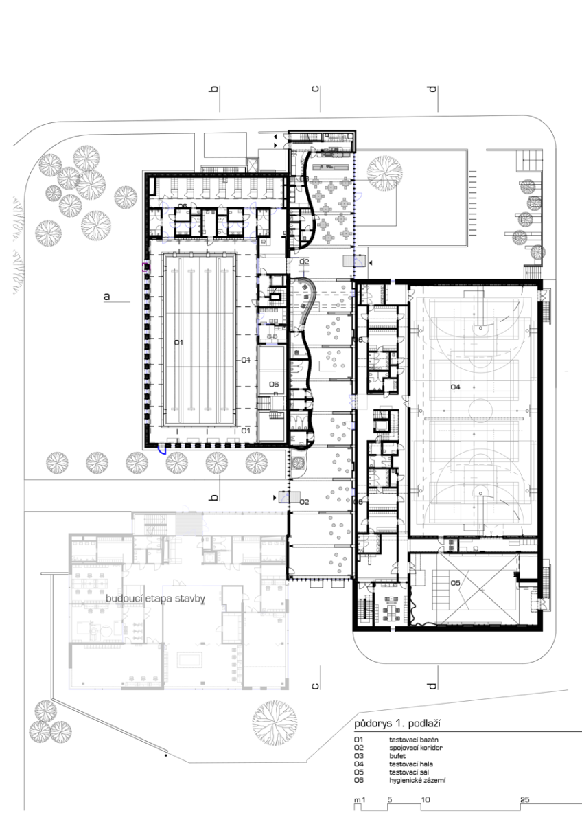 atelier-r, Aplikační centrum BALUO, půdorys 1. NP – foto