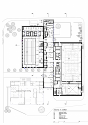 atelier-r, Aplikační centrum BALUO, půdorys 1. NP – foto