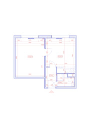 Původní stav (Rekonstrukce 1+1 v paneláku; Tereza Machačová)