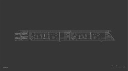 Půdorys (Liaporbetonové atriové domy v brněnském Žebětíně, Makovský & partneři)