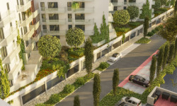 V lukrativní rezidenční oblasti Českých Budějovic roste bytový dům Byty 4 Dvory. (Vizualizace)