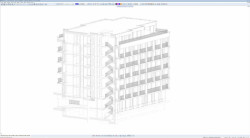 Ahoj Park Bratislava - axonometrický řez, skica