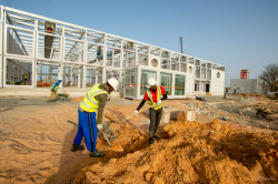 Letiště Saint-Louis v Senegalu z modulů KOMA Modular