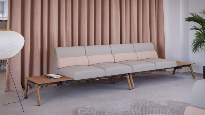 Křeslo je možné si sestavit jak pro jednoho, tak jako sezení pro tři nebo třeba obrovskou pohovku