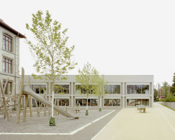 Škola Hofacker v Curychu od švýcarského ateliéru E2A