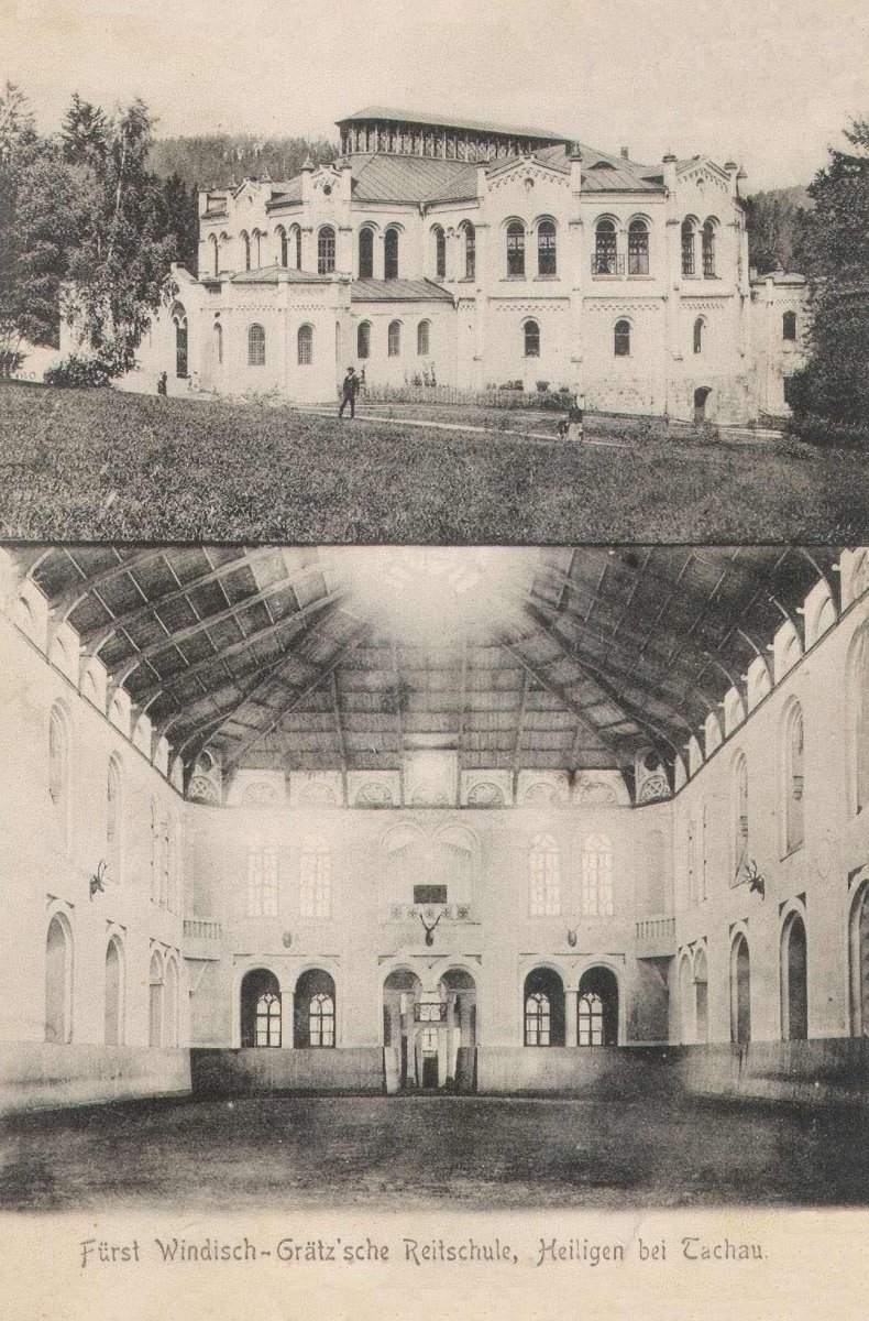 Historické pohlednice Jízdárny z roku 1907