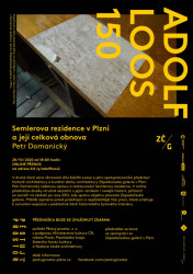 Online přednáška o obnově a restaurování Semlerovy rezidence, pozvánka.