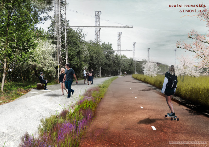 Studie Drážní promenáda & liniový park