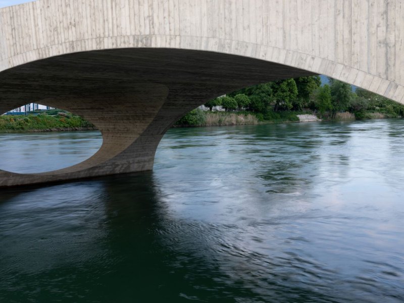 Pont Neuf v Aarau, Christ & Gantenbein: Podoba Pont Neuf vzešla z architektonické soutěže, investorem zde bylo město a kanton