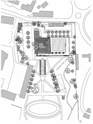 Rekonstrukce arcibiskupského zámku a zahrad na hotel, situace, SHA Šafer Hájek architekti
