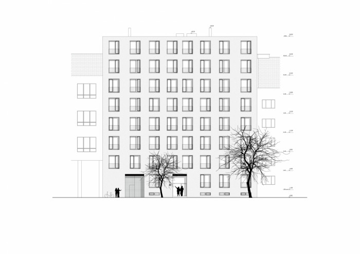 Bytový dům Račianska, GutGut, finální pohled