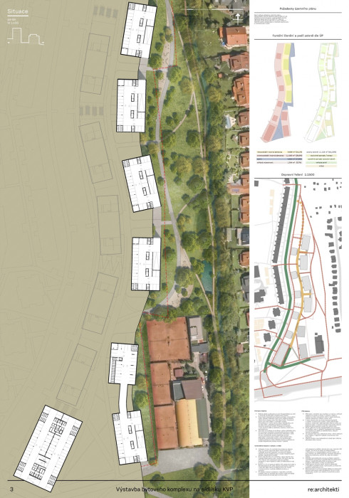 Bytový komplex Andromeda v Košících, situace, re:architekti