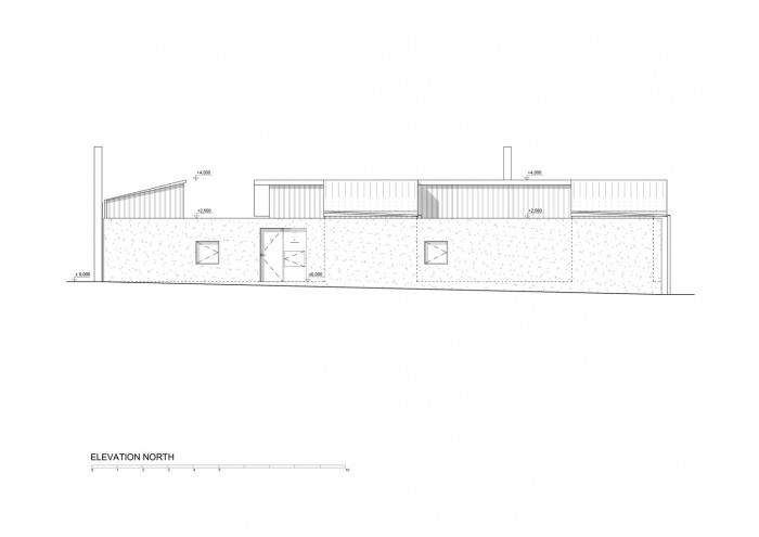 Dům za zdí, severní pohled, Mjölk architekti
