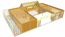 Víkendový dům Smerčany, konstrukce, POKORNY ARCHITEKTI