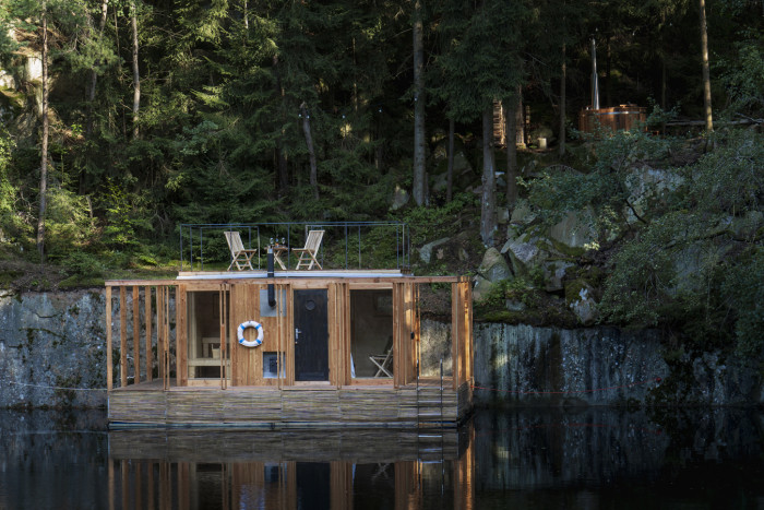 Plující sauna od ateliéru Hra