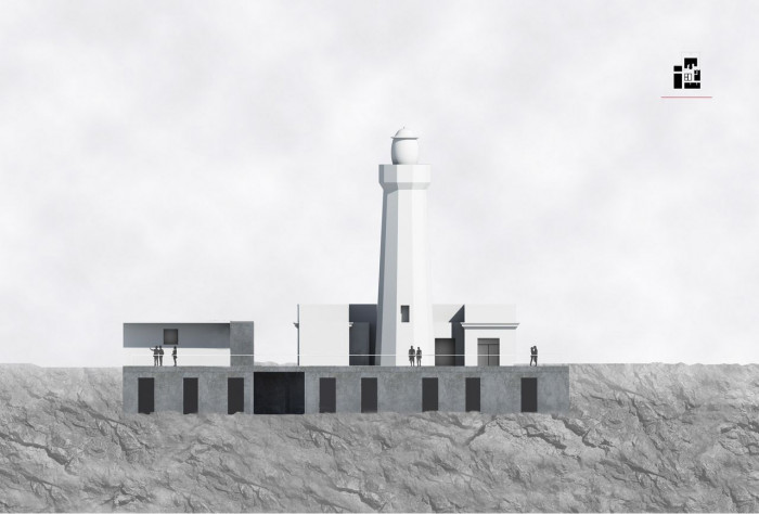 Eliška Kovaříková, Přestavba majáku na hotel v Syrakusách, Itálie, pohled jihovýchodní – foto