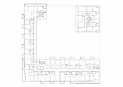 Bytový dům Na Sylvánu v Plzni, PRO-STORY, půdorys typického podlaží