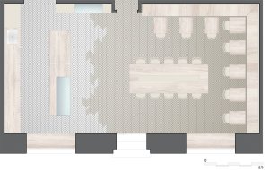 Lasagneria, půdorys, Mar.s architects