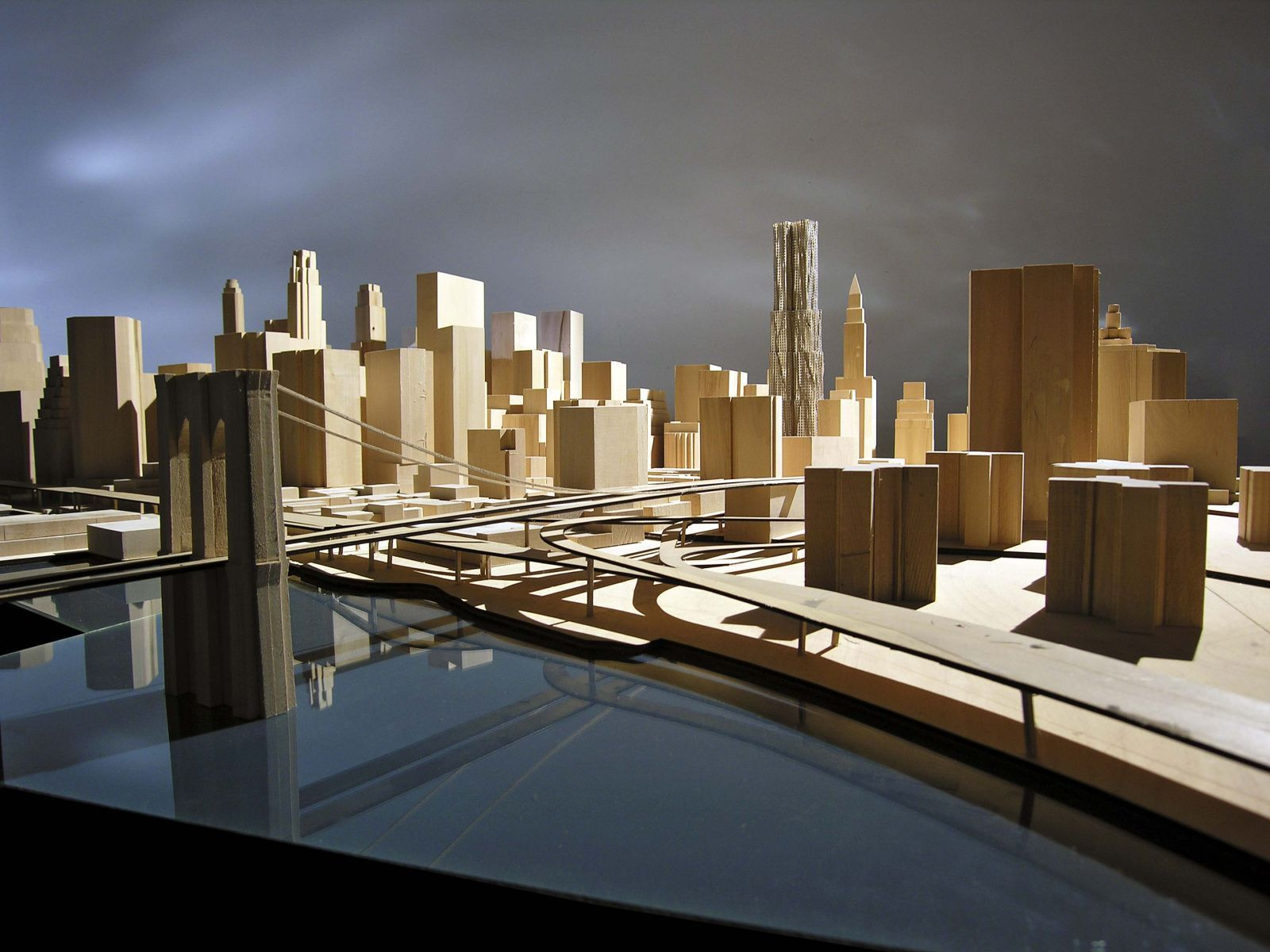 Frank Gehry, mrakodrap na 8 Spruce Street, model