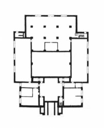 Pavilon Secese ve Vídni - půdorys 1 PP