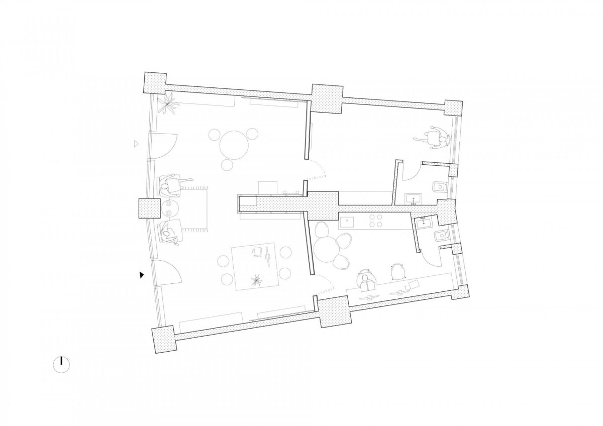 Optika ZITA, Grau Architekti, půdorys