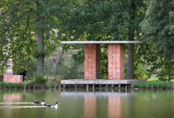 Podium pile pavilion, 2017, Horst, Belgie, Architecten de Vylder Vinck Taillieu