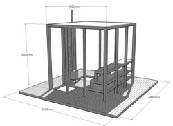 Plovoucí sauna, Casagrande & Rintala