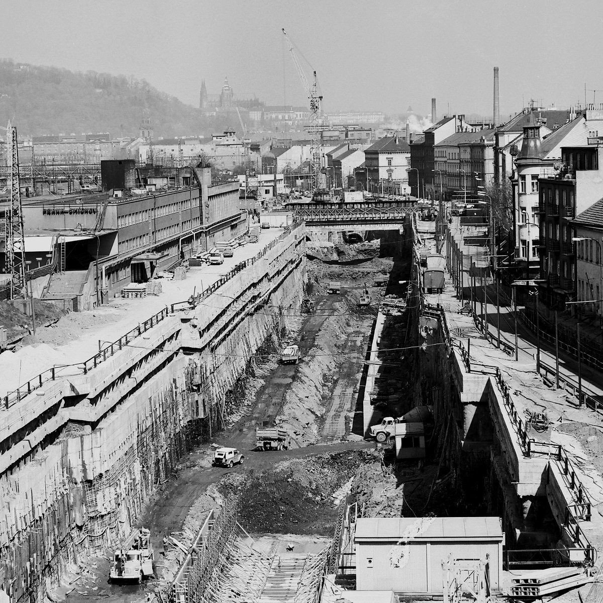 Metro Smíchovské nádraží 1982