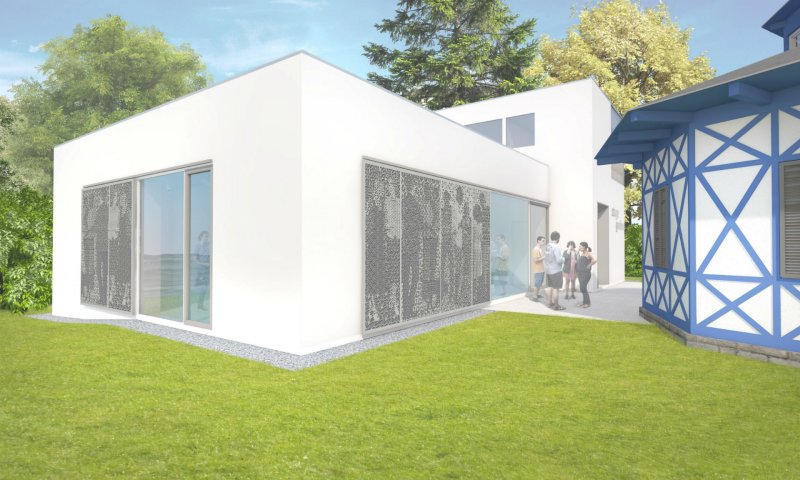 Výstavní galerie STAGE GARDEN, Janca architect / Karel Janča, vizualizace