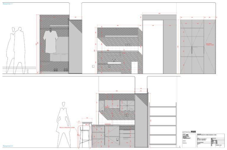 ArchitectureMADE, rekonstrukce plzeňského 1+1, půdorys