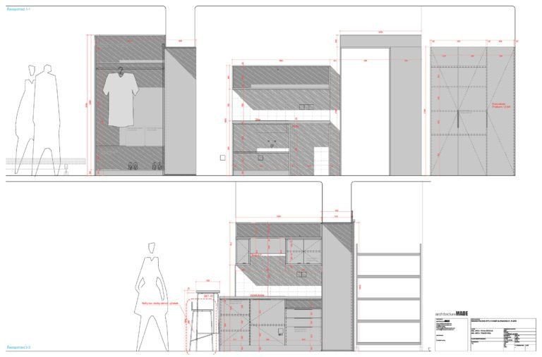 ArchitectureMADE, rekonstrukce plzeňského 1+1, půdorys