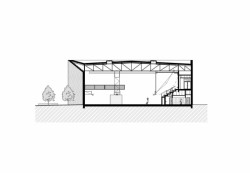 Národní sportovní centrum v Prostějově, řez, atelier-r