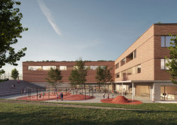 Vítězný návrh na novou budovu školy pro Chýni a Hostivici