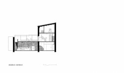 Proměna bývalé továrny na čokoládu v rezidenční objekt, řez, Anna & Eugeni Bach